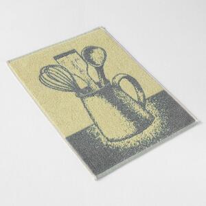Kuchyňský ručník Veba ZARA Vařečky žlutošedá Velikost: 35x50 cm