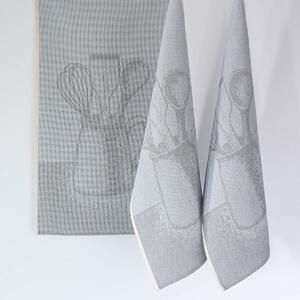 Kuchyňská utěrka Veba ZARKA Vařečky modrošedá Velikost: 35x58 cm