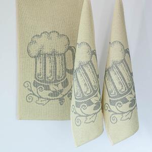 Kuchyňská utěrka Veba ZARKA Pivo žlutošedá Velikost: 35x58 cm