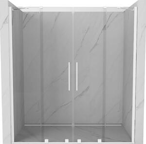 Mexen Velar Duo, posuvné dveře do otvoru 170x200 cm, 8mm čiré sklo, bílá, 871-170-000-02-20