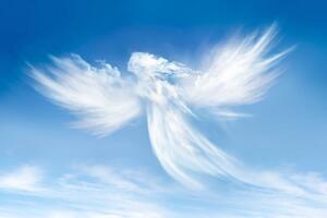 Tapeta podoba anděla v oblacích