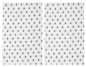 Lněná utěrka Fir Trees – set 2 ks