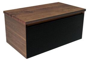 Koupelnová skříňka s krycí deskou Naturel Monza 79x30x45 cm ořech mat MONZA80BN