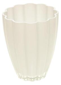 DUIF Skleněná váza BLOOM 17cm bílá