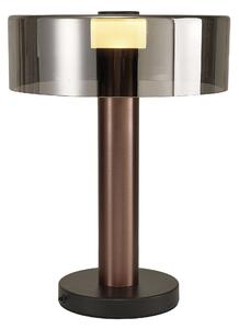 Mantra 8426 Gin, stolní lampa 1x GU10, černá/růžovozlatá, výška 45cm
