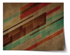 Sablio Plakát Hnědá abstrakce - 60x40 cm