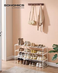 SONGMICS Botník se 3 policemi pro 16 až 20 párů stohovatelný 92 x 55 x 30 cm bílá