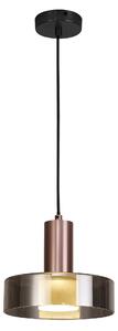 Mantra 8430 Gin, závěsné svítidlo 1x GU10, černá/růžovozlatá, průměr 22,5cm