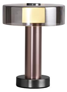 Mantra 8428 Gin, stolní lampa 1x GU10, černá/růžovozlatá, výška 28cm