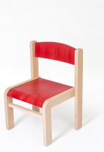 Hajdalánek Dětská židlička LUCA s tvarovanou opěrkou zad (červená, 26 cm) LUCA26CERVENA