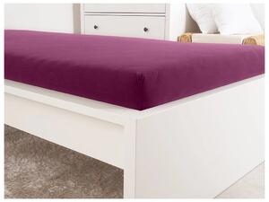 Jersey prostěradlo do dětské postýlky EXCLUSIVE 70x140 cm vínové