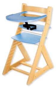 Hajdalánek Rostoucí židle ELA - velký pultík (bříza, modrá) ELABRIZAMODRA