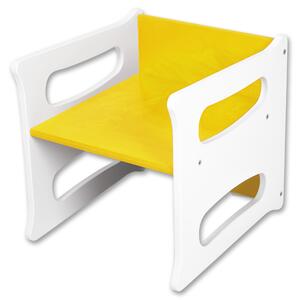 Hajdalánek Dětská židle TETRA 3v1 bílá (žlutá) TETRABILAZLUTA