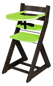 Hajdalánek Rostoucí židle ELA - velký pultík (wenge, zelená) ELAWENGEZELENA