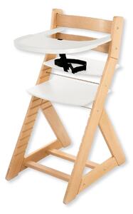 Hajdalánek Rostoucí židle ELA - velký pultík (buk, bílá) ELABUKBILA