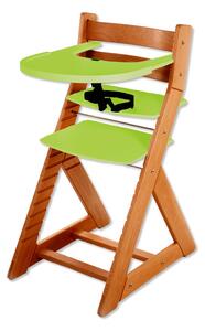 Hajdalánek Rostoucí židle ELA - velký pultík (třešeň, zelená) ELATRESENZELENA