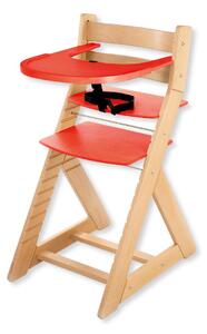 Hajdalánek Rostoucí židle ELA - velký pultík (buk, červená) ELABUKCERVENA