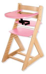 Hajdalánek Rostoucí židle ELA - velký pultík (buk, růžová) ELABUKRUZOVA