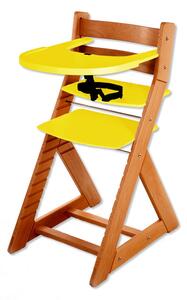 Hajdalánek Rostoucí židle ELA - velký pultík (třešeň, žlutá) ELATRESENZLUTA