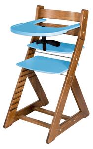 Hajdalánek Rostoucí židle ELA - velký pultík (dub tmavý, modrá) ELADUBTMAVYMODRA