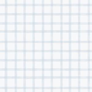 Geometrická vliesová tapeta na zeď, modrá, káro, 290-2, Enzo, ICH Wallcoverings