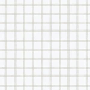 Geometrická vliesová tapeta na zeď, šedo-béžová, káro, 290-3, Enzo, ICH Wallcoverings