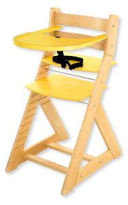 Hajdalánek Rostoucí židle ELA - velký pultík (bříza, žlutá) ELABRIZAZLUTA