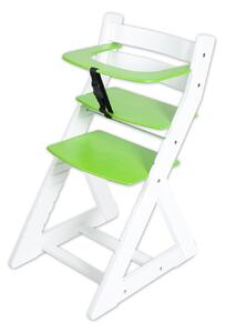 Hajdalánek Rostoucí židle ANETA - malý pultík (bílá, zelená) ANETABILAZELENA