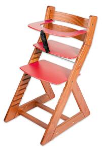 Hajdalánek Rostoucí židle ANETA - malý pultík (třešeň, červená) ANETATRESENCERVENA