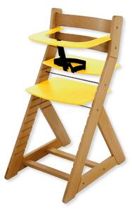 Hajdalánek Rostoucí židle ANETA - malý pultík (dub světlý, žlutá) ANETADUBSVEZLUTA
