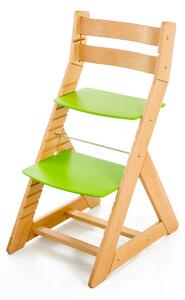 Hajdalánek Rostoucí židle ALMA - standard (buk, zelená) ALMABUKZELENA