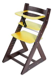 Hajdalánek Rostoucí židle ANETA - malý pultík (wenge, žlutá) ANETAWENGEZLUTA