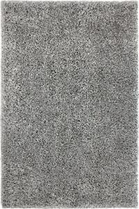 KARAT Kusový šedý koberec Shaggy Deluxe 8000-90 Rozměry: 80 x 150