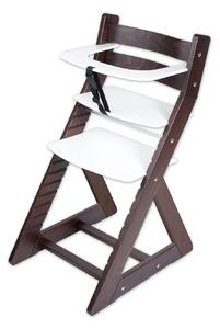 Hajdalánek Rostoucí židle ANETA - malý pultík (wenge, bílá) ANETAWENGEBILA