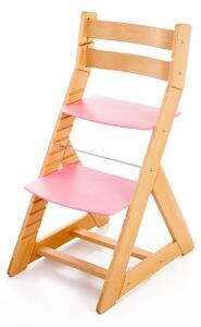 Hajdalánek Rostoucí židle ALMA - standard (buk, růžová) ALMABUKRUZOVA