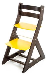Hajdalánek Rostoucí židle ALMA - standard (wenge, žlutá) ALMAWENGEZLUTA