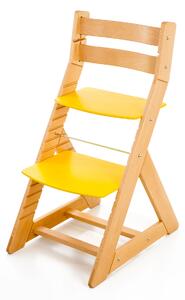 Hajdalánek Rostoucí židle ALMA - standard (buk, žlutá) ALMABUKZLUTA