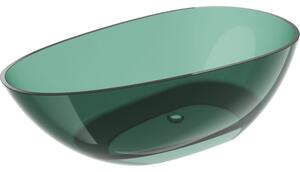 Mexen Glass, volně stojící vana 170 x 85 cm, zelená, 58061708511
