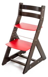 Hajdalánek Rostoucí židle ALMA - standard (wenge, červená) ALMAWENGECERVENA