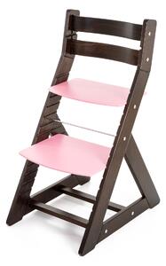 Hajdalánek Rostoucí židle ALMA - standard (wenge, růžová) ALMAWENGERUZOVA