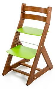 Hajdalánek Rostoucí židle ALMA - standard (dub tmavý, zelená) ALMADUBTMAVYZELENA