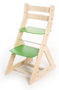 Hajdalánek Rostoucí židle ALMA - standard (bříza, zelená) ALMABRIZAZELENA
