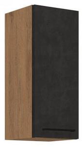 Horní uzavřená kuchyňská skříňka 30 cm ZHILAN - dub lancelot / matera