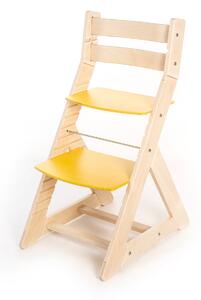 Hajdalánek Rostoucí židle ALMA - standard (bříza, žlutá) ALMABRIZAZLUTA