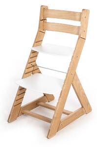 Hajdalánek Rostoucí židle ALMA - standard (dub světlý, bílá) ALMADUBSVEBILA