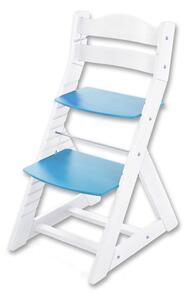 Hajdalánek Rostoucí židle MAJA - opěrka do kulata (bílá, modrá) MAJABILAMODRA