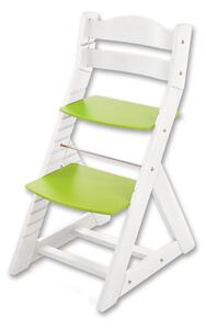 Hajdalánek Rostoucí židle MAJA - opěrka do kulata (bílá, zelená) MAJABILAZELENA