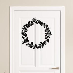 Vánoční věnec Barevný vzor: Černá, Rozměry Ø: 30, Materiál: HDF - dřevovláknitá deska