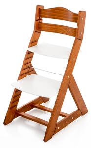 Hajdalánek Rostoucí židle MAJA - opěrka do kulata (třešeň, bílá) MAJATRESENBILA