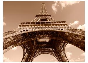 Fototapeta - Eiffelova věž - sépie 200x154
